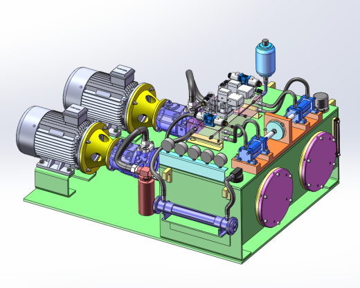 比例伺服液压系统液压缸加载系统设计（SW+CAD+说明书）缩略图